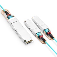 Kabel DAC optik aktif SR8 to srsr4 QSFP-DD 400G