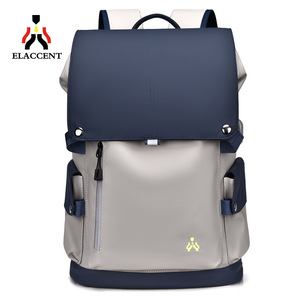 Elaccent Men's Large Capacity Backpack 20-35L Waterproof Oxford Cloth Laptop <b>Bag</b> For Travel Commuter Business Casual Use - Product Image 1