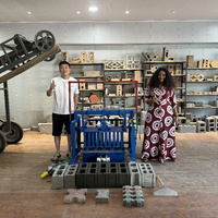Machines à fabriquer des briques mobiles élargies exportées à l'étranger, moulage rapide, machine à fabriquer des blocs de ciment non cuits