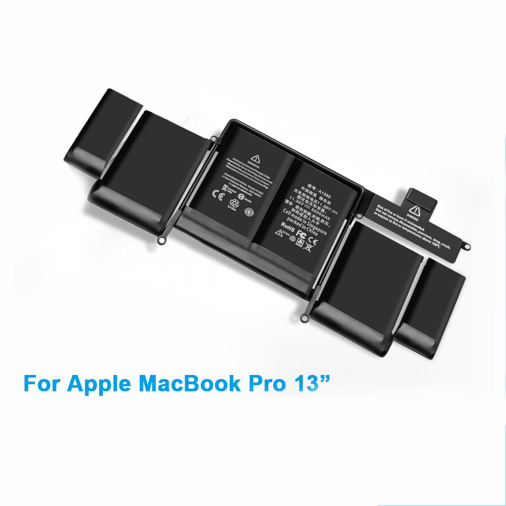 Camason A1582 laptop battery for Apple Macbook Pro 13 inch Notebook Batteries 13'' ME864 ME865 A1502 2015 Free Tools