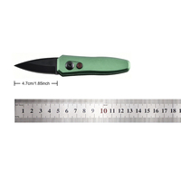 Couteau de camping OEM de haute qualité, personnalisable, mini, droit, micro-technologie, de poche, EDC, en acier 5Cr13, avec manche en alliage d'aluminium