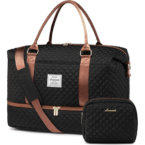 Échantillon gratuit Femmes et Dames Coton Weekender Sac de Voyage Toile Nuit Carry-on Duffel Tote Bagages Sac - Product Image 1