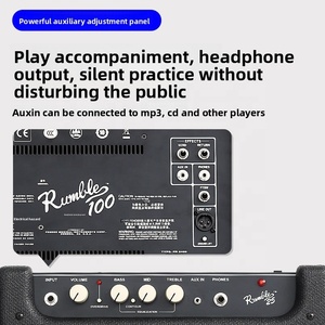 <span class=keywords><strong>Amplificador</strong></span> Dedicado para Bajo Eléctrico <span class=keywords><strong>Fender</strong></span> Rumble 25 Iron, Altavoz Portátil para Bajo Rumble 100 - Product Image 4