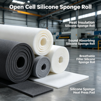 Feuille de mousse de silicone résistante aux hautes températures, isolation thermique, éponge industrielle