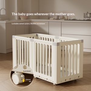 Recinto Pieghevole in Plastica per <span class=keywords><strong>Bambini</strong></span>, Barriera di <span class=keywords><strong>Sicurezza</strong></span> per Neonati, Box per <span class=keywords><strong>Bambini</strong></span> da Interno, Recinzione per Gioco in Soggiorno - Product Image 5