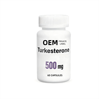 Suplemen Turkesterone Alami Label Pribadi untuk Meningkatkan Pertumbuhan dan Pemulihan Otot, Pil 500mg Kapsul Turkesterone