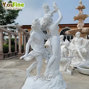 Садовая мраморная статуя, статуя мужчины и женщины