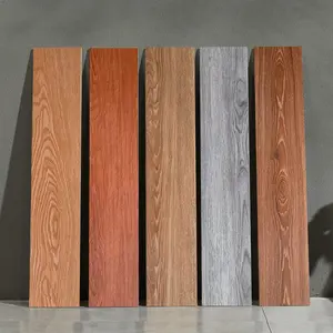 150x800mm Wood Finish Solid Imitation Ceramic Bricks Wooden Chinese Style Modern Porcelain Tiles Matte Natural Wood Colors