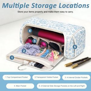 Bolsa de Almacenamiento Portátil para Accesorios de Cuidado del Cabello con Gancho para Colgar - Product Image 4