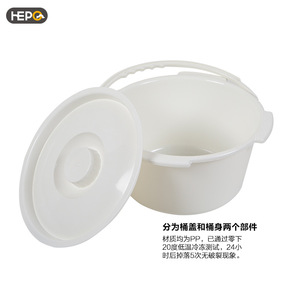 เก้าอี้นั่งถ่ายสำหรับผู้สูงอายุแบบหนาพิเศษพร้อมฝาปิด ยี่ห้อ Good Step ผลิตที่เมืองฝอซาน ถังพลาสติกพิเศษสำหรับห้องน้ำ - Product Image 4