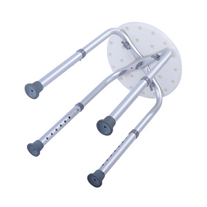 Shu Ning Home Shower Chair Aluminum Alloy <b>Height</b> <b>Adjustable</b> Non Slip Elderly Bath <b>Stool</b> - Product Image 1