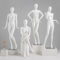 Ganzkörper-FRP-Lingerie-Schaufensterpuppe mit Kopf und stehender Pose mit Ständer für Damenbekleidungsgeschäfte, BH- und Höschen-Präsentation im Schaufenster