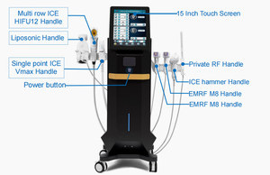 7in1 M8 Vaginal Face Body 12D 13mm 18mm Multi Row ICE Single Point 360 Body Contouring <b>Jade</b> <b>Roller</b> skincare - Product Image 3