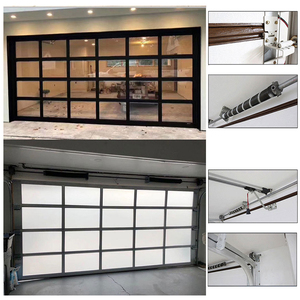 <span class=keywords><strong>Porte</strong></span> de <span class=keywords><strong>garage</strong></span> automatique en verre moderne |   <span class=keywords><strong>Porte</strong></span> <span class=keywords><strong>sectionnelle</strong></span> coulissante en alliage d'aluminium pour usage résidentiel/commercial - Product Image 4