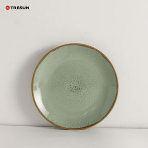 Juego de Vajilla de Cerámica con Esmalte Reactivo, Resistente al Calor, Apto para Microondas, Estilo Lujoso y Creativo, Hecho a Mano, Irregular - Product Image 3