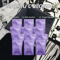 Emballage de maquillage personnalisé jetable écologique en Mylar transparent, étanche, à trois soudures latérales, pour pochette cosmétique échantillon avec logo