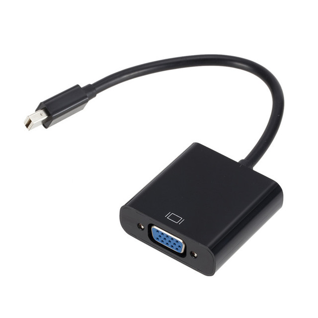 In Stock Mini DisplayPort VGA Converter High-Speed HD Data Transfer DP VGA Adapter PVC Jacket for Microphone Monitor Projector