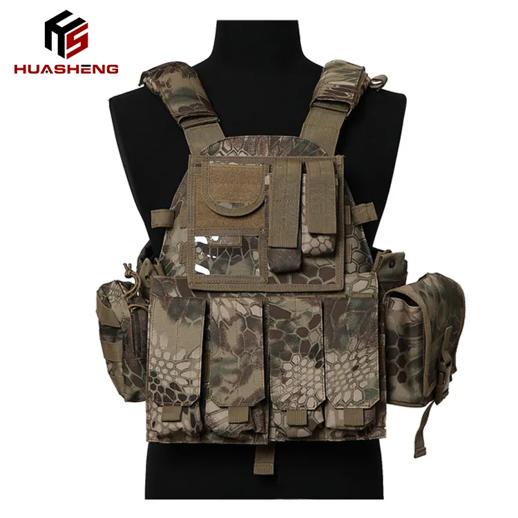 Gilet tattico Molle Surplus con tasche gilet mimetico