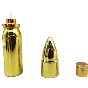 Goud 6Ml Kogelvormige Aluminium Orale Spuitfles Lege Spuitbus Met Hete Stempelen Voor Parfumvloeistof - Product Image 1