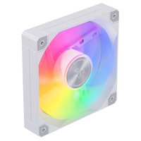 Ventilador de CPU SNOWMAN AS120-WH-ARGB de 120 mm con Rodamiento Fluido, Radiador de Alto Rendimiento de 4 Pines para Procesador y Caja de Ordenador