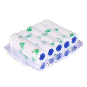 ลูกกลิ้งทาสีไมโครไฟเบอร์อุตสาหกรรมสีเขียว 4 นิ้ว สำหรับงาน DIY OEM คุณภาพพรีเมียม ติดตั้งด้วยความร้อน สำหรับทาสีและตกแต่ง - Product Image 4