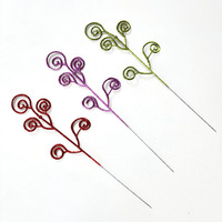 Anneau de bonbons rose doré, ornements de Noël DIY, fleurs en plastique spirale style européen, poudre scintillante, décorations cadeaux, modèle