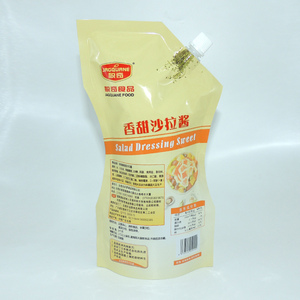 Pochette souple personnalisée avec bec verseur, emballage alimentaire en plastique de qualité alimentaire pour vinaigrette, sauce et condiment - Product Image 4