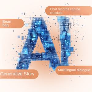 Милый длинноухий белый кролик-игрушка, металлическая игрушка-зайчик, подарок на День защиты детей, умная интерактивная игрушка с функцией диалога, мультяшная игрушка с функцией AI - Product Image 3
