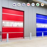 Porte à enroulement automatique à grande vitesse en acier inoxydable Hofic, durable, étanche, pour usage industriel, ateliers, salles blanches