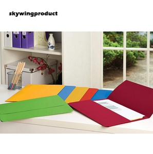 Skywingproduct 2021 Thiết Kế Mới Bìa Đầy Đủ Kích Thước Pháp Lý Đầy Màu Sắc Đỏ Mở Rộng Tài Liệu Ví Thư Mục Tập Tin - Product Image 3