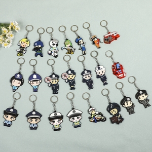 2D mềm Keychain tùy chỉnh kim loại phim hoạt hình Silicone Keyring với logo cá nhân Móc khóa cao su - Product Image 5