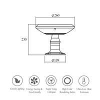 Lampu pilar dekorasi LED, gaya Eropa 5W IP66 aluminium PC taman luar ruangan lampu rumput matahari LED dapat disesuaikan pengisian daya harga rendah lampu pilar dekoratif
