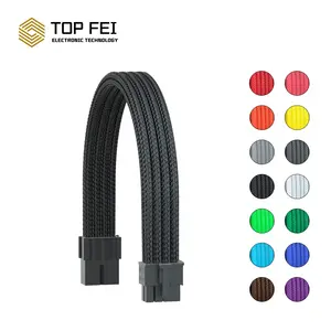 New Design Multi-color Choose 30cm Single Cable Mod PCI-E 8Pin Psu Extension Cable Kit For Computer Gaming Case With Comb