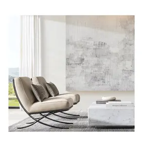 हस्तनिर्मित ठोस धातु थाडडीस एक्स बेस स्लाइपर कुर्सी बार्सिलोना अवकाश कुर्सी विंटेज एकल लिविंग रूम कुर्सी फर्नीचर