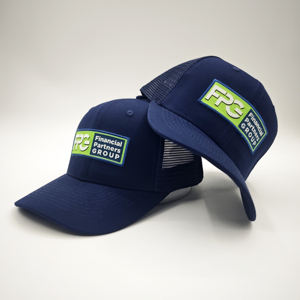 Casquettes de camionneur unisexes Richardson 112 à 6 panneaux avec logo brodé personnalisé OEM de haute qualité, style hip-hop, en chevron - Product Image 1