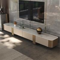 Table basse et meuble TV en bois de luxe italien, style contemporain moderne et simple, haut de gamme pour salon