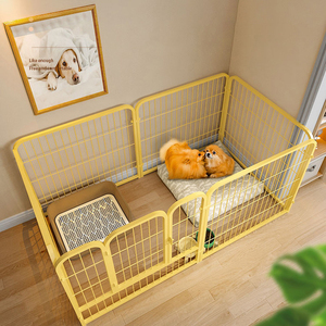 Recinzione classica per cani in ferro multifunzione in piccole/medie/grandi dimensioni, gabbia e trasportino con tubo quadrato a tinta unita per cani - Product Image 3