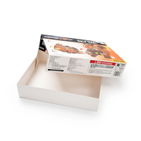 Boîte d'emballage carrée pliante à 4 coins Angelol personnalisée, collée, de haute qualité, pour briques de construction et aliments, avec couvercle séparé