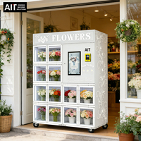 Distributeur automatique intelligent de fleurs OEM/ODM 24h/24 et 7j/7, libre-service, contrôle précis de la température et de l'humidité, écran tactile, multiples fonctions