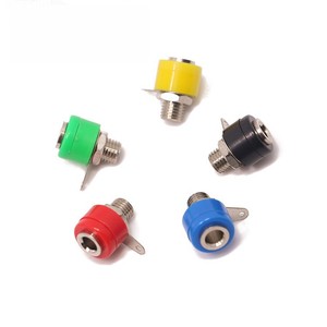 Fixation à vis 4mm plaqué or fiche banane mâle femelle prise fiche banane 4mm connecteur banane nickelé - Product Image 3