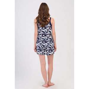 Traje de falda con estampado de lazos y tirantes de cuerda para mujer, talla XXL, con top de tirantes y falda ovalada - Product Image 1