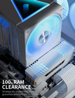 Refroidisseur d'air pour processeur upHere Wholesale, ventilateur PWM ARGB 120 mm, 8 caloducs, dissipateur à double tour pour Intel LGA 1700 1200 AMD AM5 AM4