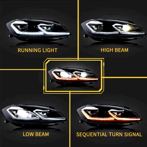 Gruppo Fari LED per Auto, Assemblaggio Luci Anteriori per Volkswagen <span class=keywords><strong>VW</strong></span> <span class=keywords><strong>Golf</strong></span> 7 MK7 <span class=keywords><strong>7.5</strong></span> GTI, Accessori Auto, Fari a Proiezione 2013-2020 - Product Image 3