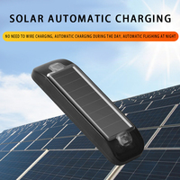 Alarma para Automóvil Ruitaisen, Luz LED Intermitente, Sistema de Seguridad Antirrobo, Luces de Advertencia de Señal Solar, Lámpara de Hombro Estroboscópica Blanca de 12 V