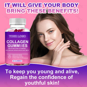 Gummies Dromaka au collagène <span class=keywords><strong>marin</strong></span> et à la vitamine C pour les cheveux, la peau et les ongles |   Soutien à l'éclat de jeunesse pour les adolescents et les adultes - Product Image 2