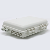 Kotak Distribusi Serat Optik FTTH 4 6 8 Port dengan Splitter PLC 1x4 Terintegrasi untuk Instalasi Luar Ruangan dan Akses Pelanggan