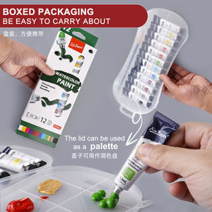 Xin Bowen 12ml 12 couleurs Ensemble de <span class=keywords><strong>peinture</strong></span> professionnelle acrylique/tissu/gouache/<span class=keywords><strong>huile</strong></span>/aquarelle/verre non toxique en tubes - Product Image 4
