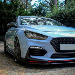 Hyundai I30 I30N MK3 2017 2019 Headlight Eyebrow Sticker Carbon Fiber Texture ABS Body Decal Exterior Modification - Product Image 2