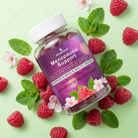 Aegelwell Menopauze Ondersteunende Gummies Menopauze Supplementen voor Vrouwen met Zwarte Cohosh & L-Theanine tegen Hete Vlammen, Nachtelijk Zweten