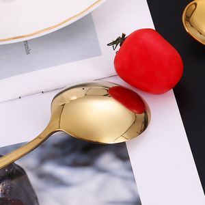 Yt C013 Portuguese <b>Chopsticks</b> And Spoon <b>Set</b> Two Piece Stainless Steel Flatware Gift Box Portable Business Gift Solid Color - Product Image 3